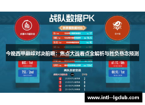 今晚西甲巅峰对决前瞻:焦点大战看点全解析与胜负悬念预测 今晚西甲巅峰对决前瞻:焦点大战看点全解析与胜负悬念预测